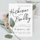 Search for modern couple wedding invitations Script