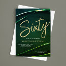Search for emerald 60th birthday invitations Adult birthday party