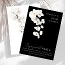 Search for black and white engagement party invitations Floral