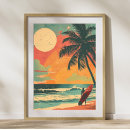 Search for vintage surfer posters Retro