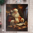 Search for vintage santa puzzles Xmas
