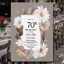 Search for autumn 70th birthday invitations Botanical