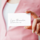 Search for script writing business cards Elegant