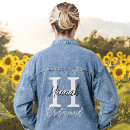 Search for initial jackets For her