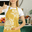 Search for white damask aprons Pretty