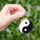 Search for black and white yin yang key rings Philosophy