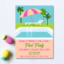 Search for malibu blue invitations Pool party