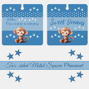 Search for cute monkey christmas tree decorations Blue