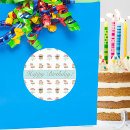 Search for floral birthday cake stickers For her