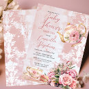 Search for elegant floral baby shower invitations Tea party