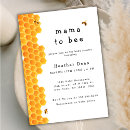 Search for mama to bee baby shower invitations Honey bee bumblebee