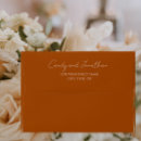 Search for burnt orange envelopes Address