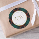 Search for red plaid return address stickers Elegant