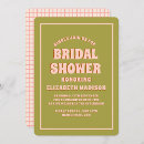 Search for groovy bridal shower invitations Retro