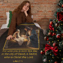 Search for religious christmas blankets Nativity scene