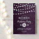 Search for plum birthday invitations Watercolor