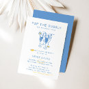 Search for blue and yellow bridal shower invitations Retro