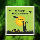 Search for black cat napkins Halloween