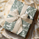 Search for tropical leaves wrapping paper Watercolor