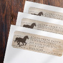 Search for equestrian return address labels Rustic