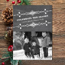 Search for family photo christmas invitations Elegant script
