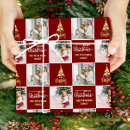 Search for gold foil christmas wrapping paper Red