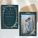 Search for indigo wedding invitations Gold