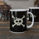 Search for pirate coffee mugs Skull and crossbones