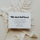 Search for we got married wedding announcement cards Modern simple