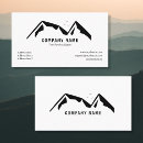 Search for mountain business cards Adventure
