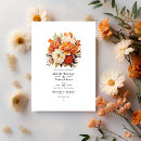Search for orange and cream invitation wedding invitations Botanical