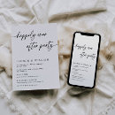 Search for post elopement reception invitations Black and white