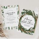Search for foliage christmas invitations Elegant