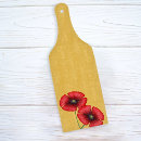 Search for red poppies chopping boards Floral