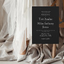 Search for simplicity wedding invitations Black