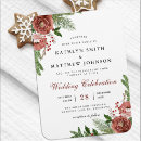 Search for red christmas wedding invitations Foliage