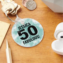 Search for 50th birthday key rings 50 and fabulous