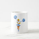 Search for pom coffee mugs Cheerleader
