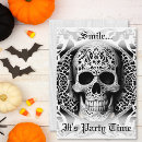 Search for smiling skull postcards Halloween