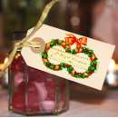 Search for christmas wreath gift tags Green