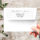 Search for bride and groom names return address labels Black and white