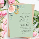Search for green and gold bridal shower invitations Blush pink