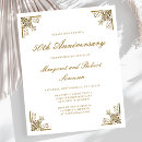 Search for vintage anniversary invitations Gold