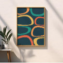 Search for teal abstract posters Mid century