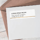 Search for faux return address labels Minimalist