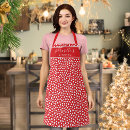 Search for red white polka dot aprons Cute