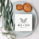 Search for rustic wedding napkins Trendy modern typography