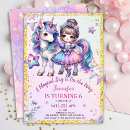 Search for 6th princess birthday invitations Unicorn