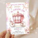 Search for once upon a time 1st birthday invitations Baby girl