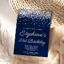 Search for midnight blue and silver invitations Navy